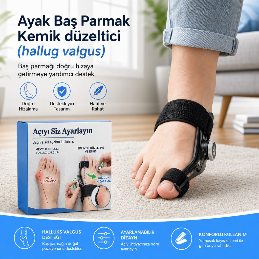 Ayak Baş Parmak Kemik düzeltici (hallug valgus)